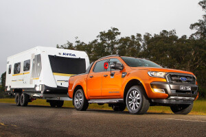 Ford Ranger tows 2500KG caravan