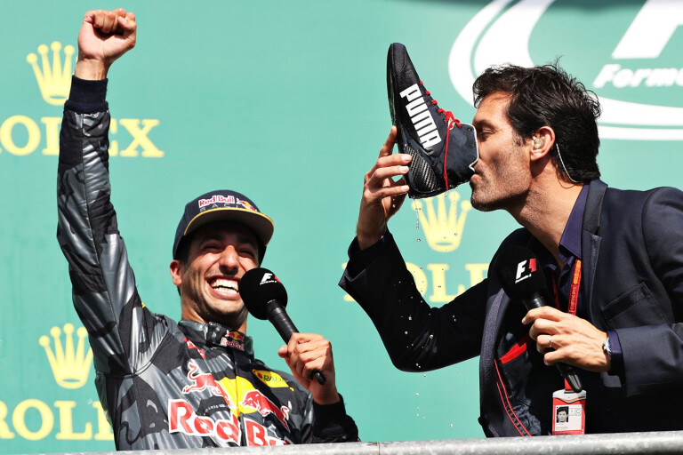 Daniel Ricciardo and Mark Webber