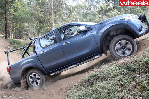 Mazda -BT-50-side -driving -up -hill