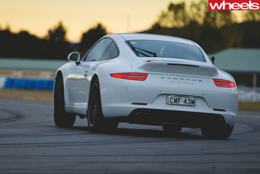 Porsche -911-Carrera -S-driving -rear