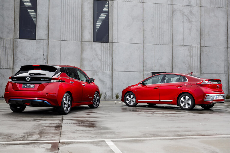 Nissan Leaf and Hyundai Ioniq