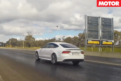 Audi RS7 Performance Acceleration Testing rear