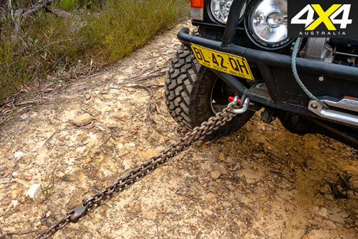 Chain for winching