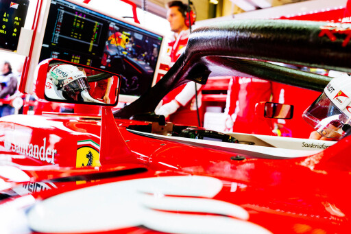 Ferrari’s Sebastian Vettel The Halo