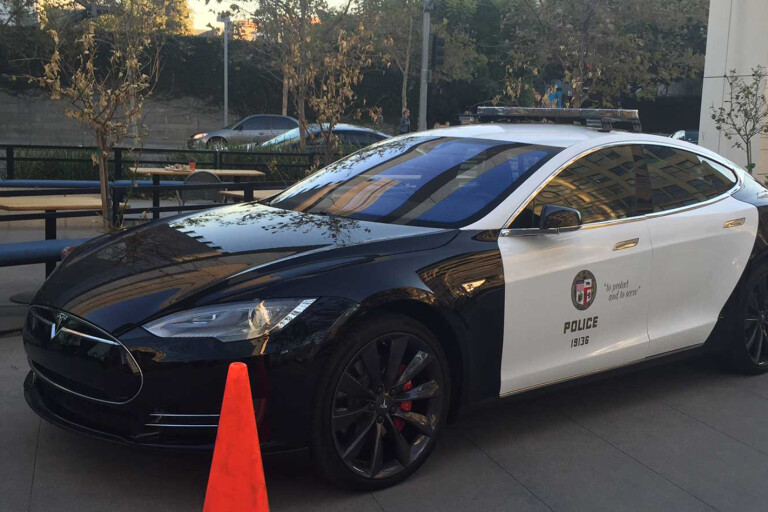 Tesla Police Car Freemont California Jpg