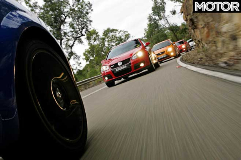 2006 Mazda 3 MPS VW Golf GTI Ford Focus XR 5 Renault Megane F 1 Holden Astra S Ri Drive Comparison Jpg