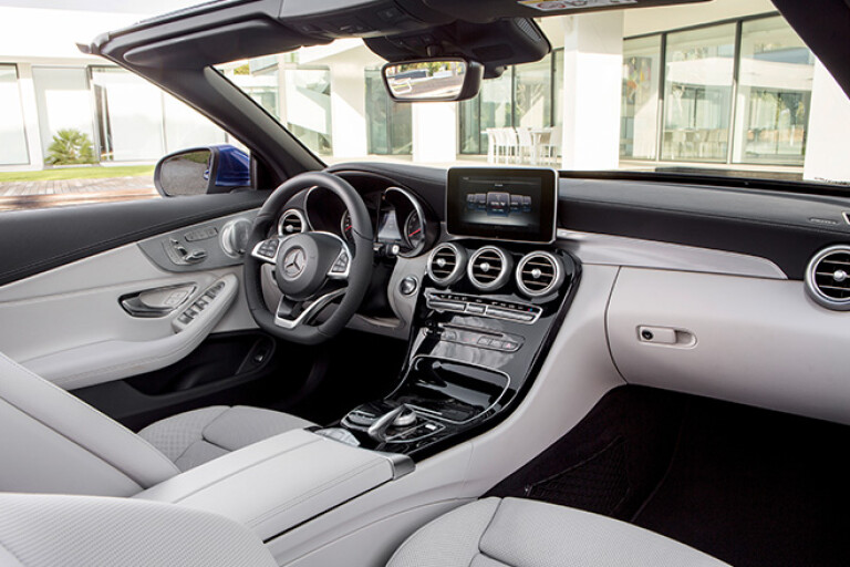 Mercedes C-Class Cabrio interior