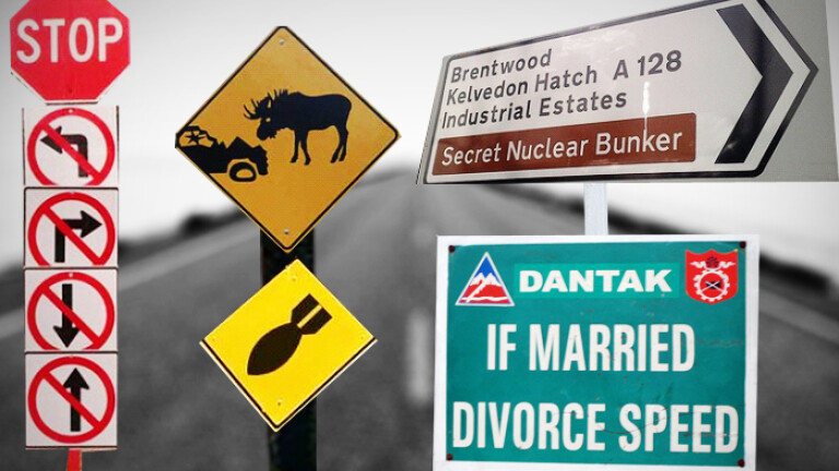 Bizarre Road Signs of the World