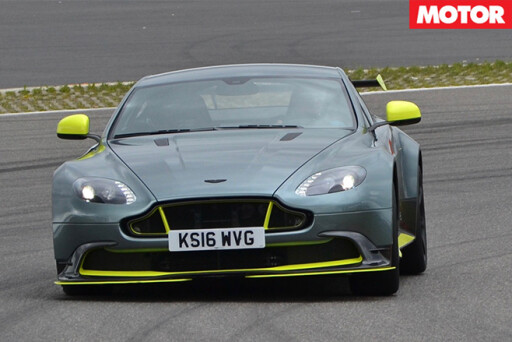 Aston Martin Vantage front driving