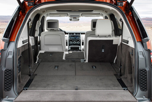 Land Rover Discovery folded seats