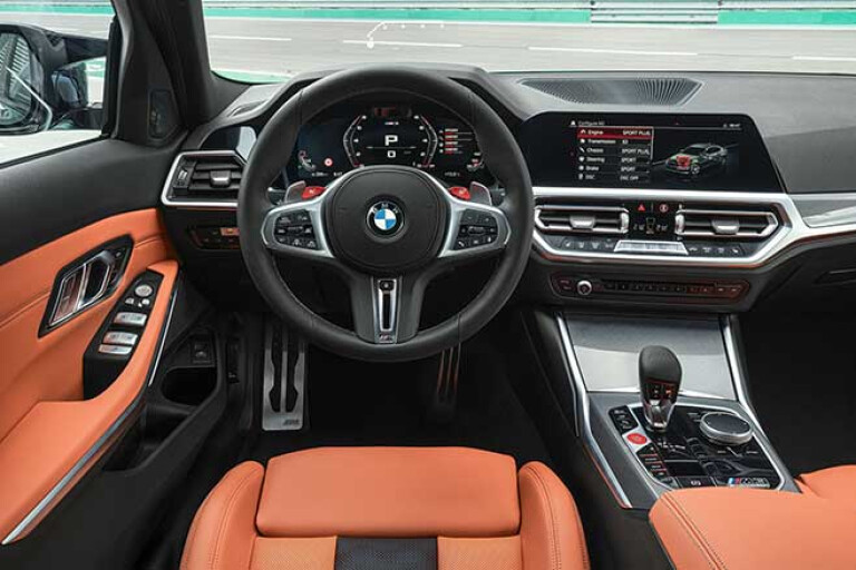 The 2021 BMW M3 interior features all of BMW's latest technology.