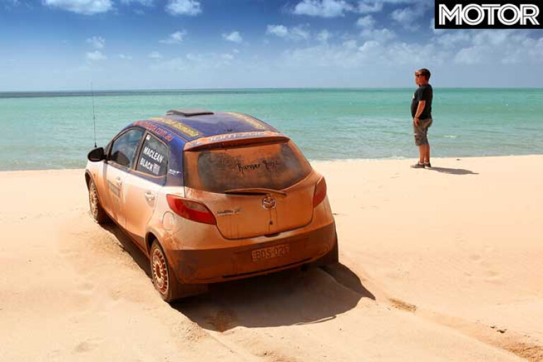 2012 Mazda 2 Rally Car Cairns To Cape York Beach Destination Jpg