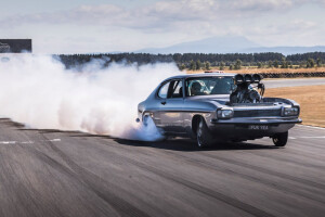 Ford Capri blown V8 burnout FUK YEA