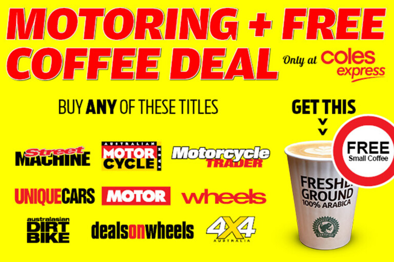 Buy Motor mag and get a free coffee! 
