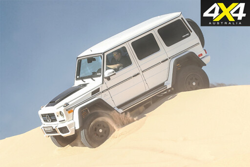 Off-road driving in the custom g63