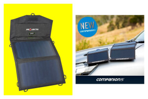 Companion solar charger + Projecta folding solar panel
