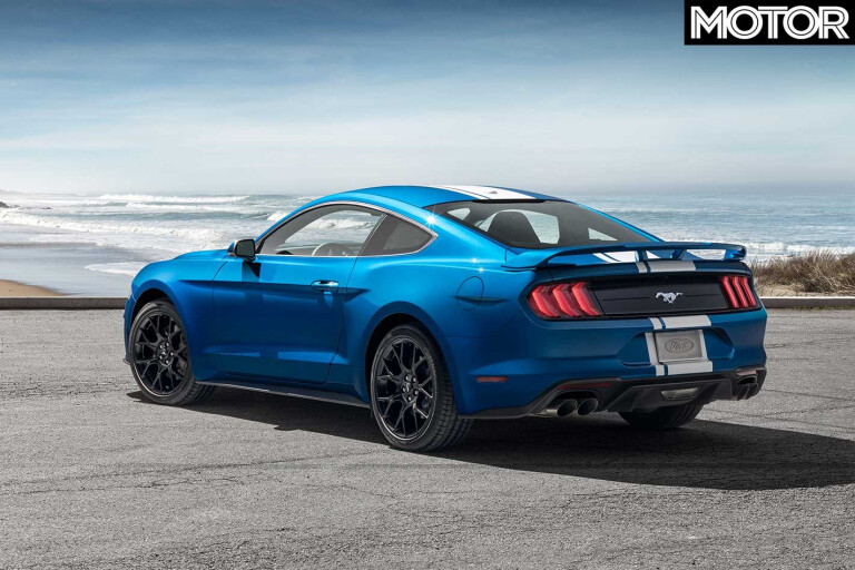 2019 Ford Mustang Velocity Blue Rear Jpg