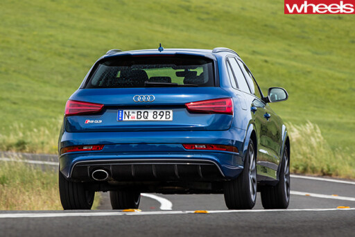 Audi -RS-Q3-driving -rear