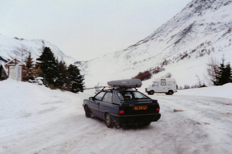 Audi Quattro Drifting Snow Main Jpg