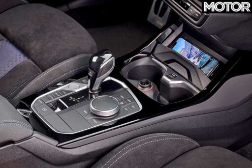 2019 BMW M135i xDrive gearshifter