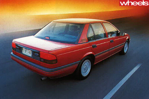 1989-ford -falcon -rear -driving