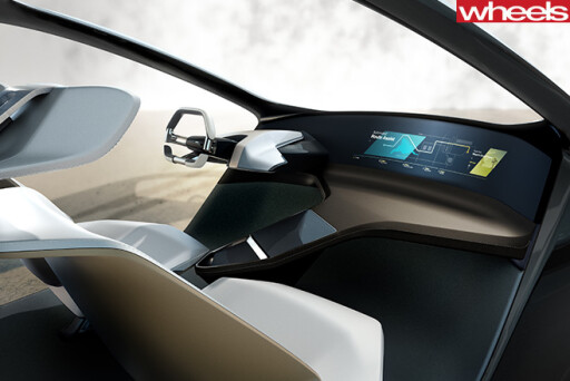 BMW i Inside Future concept car dashboard