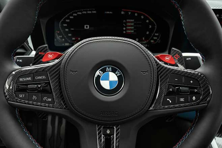 The BMW G80 M3 is available with an automatic gearbox for the first time.
