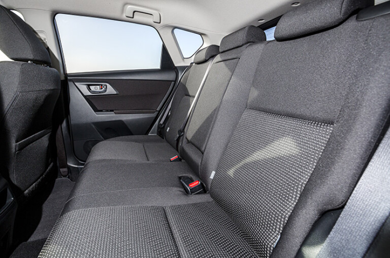 Toyota Corolla rear seats
