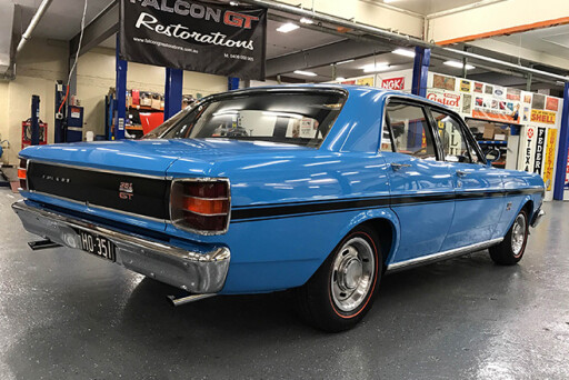 Ford Falcon GT HO Phase II sells for 500K rear