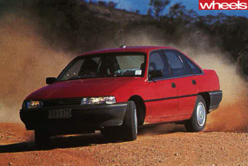 Holden -VN-Commodore -driving -front -side