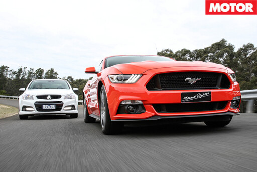 Mustang vs Commodore Front