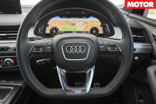 2017 Audi SQ7 TDI steering wheel