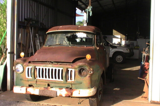 Custom 1968 J Series Bedford in shed