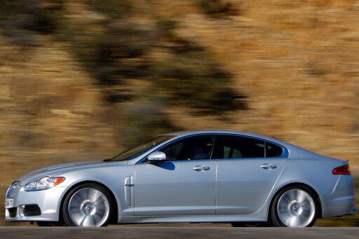 2009 Jaguar XF-R review silver side profile