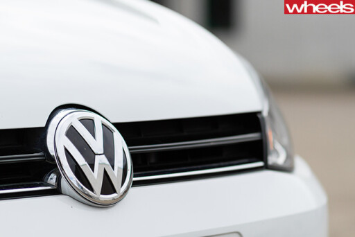 Volkswagen -badge -on -white -VW-Golf