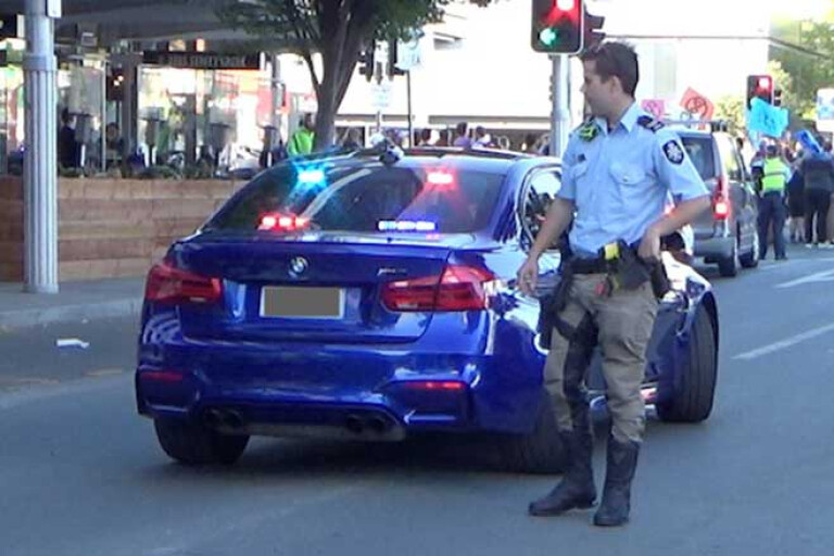 Unmarked BMW M 3 Police Car Canberra Street Jpg