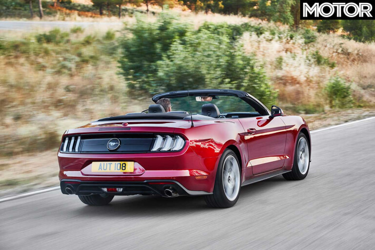 2018 Ford Mustang Eco Boost Convertible Rear Jpg