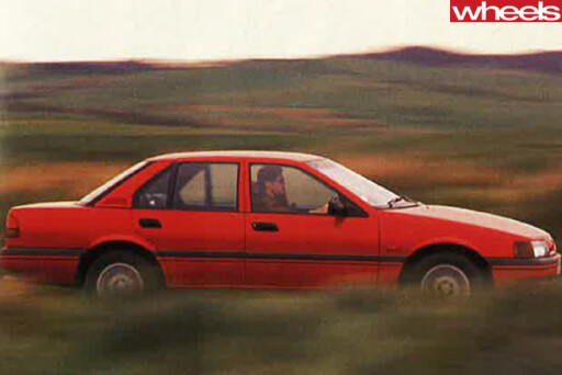 1989-ford -falcon -side -driving
