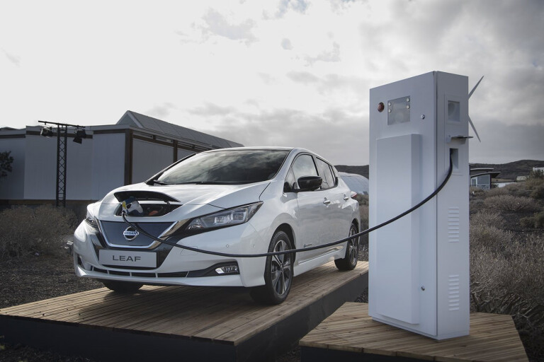 2018 Nissan Leaf electric car recharging 11