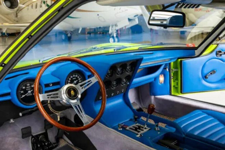 1968 Lamborghini Miura P400 blue interior