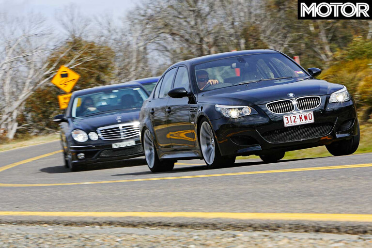 2008 BMW M 5 Vs Mercedes Benz E 63 AMG Handling Comparison Jpg