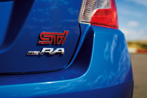 Subaru WRX STI Type RA badge