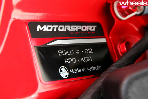 Holden -Commodore -Motorsport -special -edition -build -date
