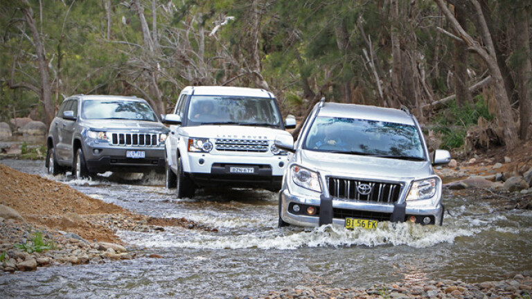 Toyota Prado vs Land Rover Discovery 4 vs Jeep Grand Cherokee review