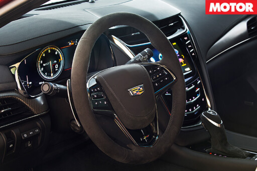 Cadillac CTS-V steering wheel