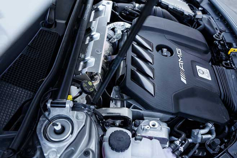 AMG's 2.0-litre turbo four produces 310kW and 500Nm