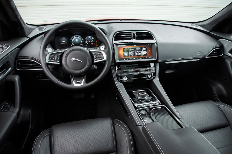 Jaguar interior and infotainment system