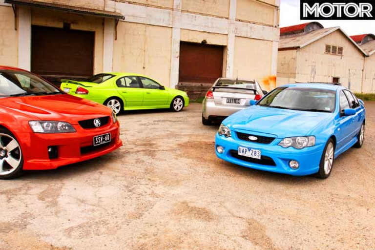 2006 Holden VE Commodore SS SS V Ford Falcon XR 8 XR 6 T Comparison Review Jpg