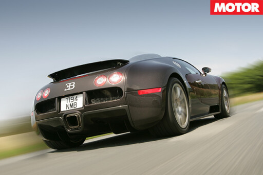 Bugatti Veyron rear driving