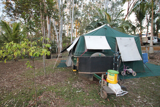 tidy campsite